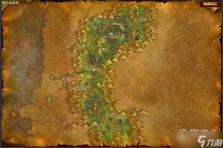 魔兽世界怀旧服WLK哀伤苔具体位置一览