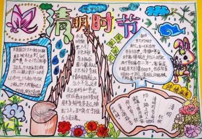 清明节手抄报简单 清明节手抄报好看易画的