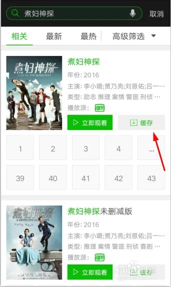 爱奇艺下载视频