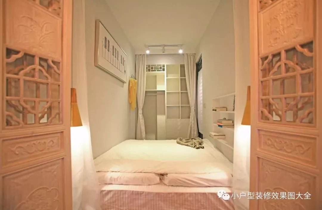 36㎡一居室小户型装修效果图，清新复古的中式风，越看越喜欢！