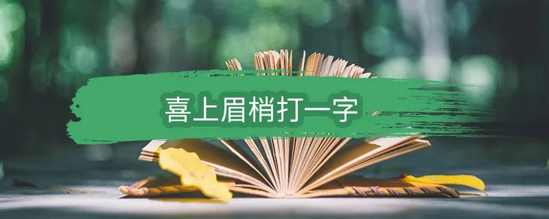 喜上眉梢打一字