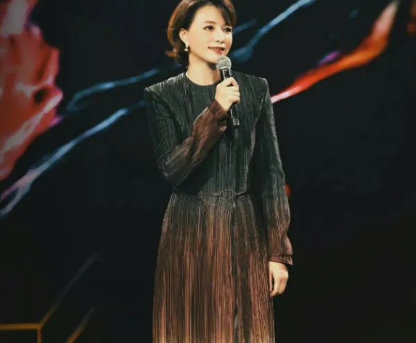 董卿身穿渐变连衣裙参加活动，如何评价她此次的造型？