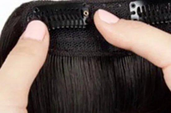 假发刘海怎么带