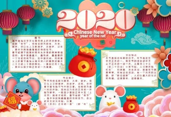2020鼠年手抄报图片大全 鼠年快乐的手抄报2020年