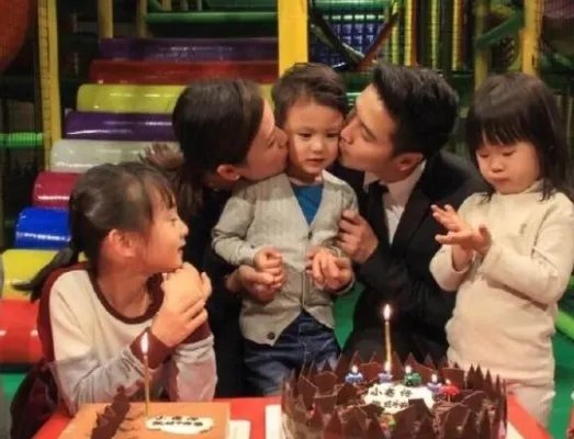 田亮的儿子和女儿可爱 凑足“好”字幸福满满