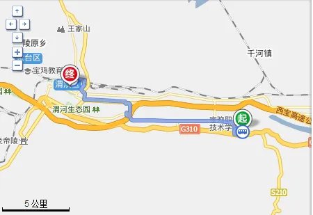 宝职院到宝鸡奥斯卡开元影城公交路线