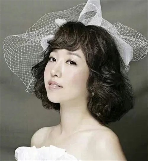 短发韩式新娘发型图片  短发怎么做新娘发型好看