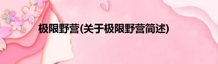 极限野营(关于极限野营简述)