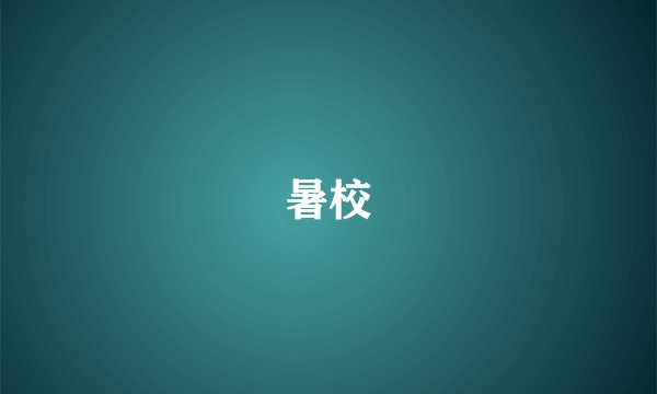 暑校
