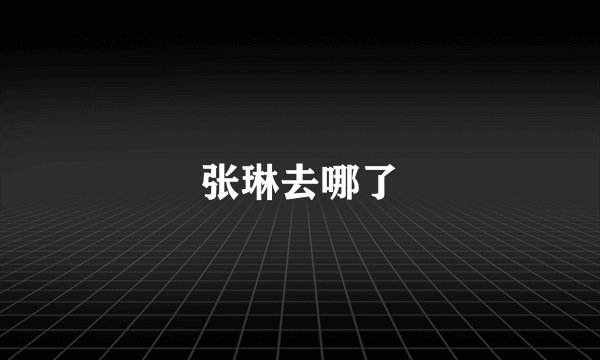 张琳去哪了