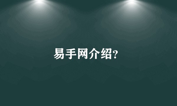 易手网介绍？