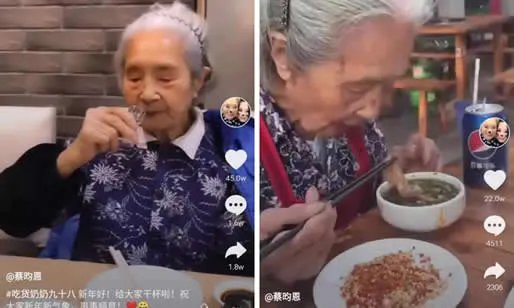 98岁奶奶成网红什么情况：这样的生活态度习惯令人羡慕