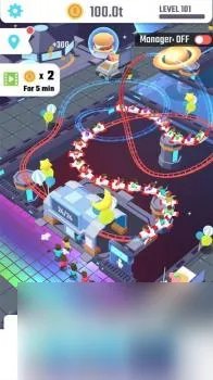 双人过山车小游戏手机版 放置过山车模拟经营游戏