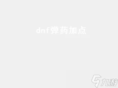 dnf弹药加点 dnf弹药加点110