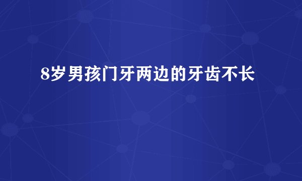 8岁男孩门牙两边的牙齿不长