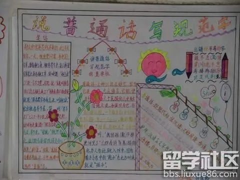 讲普通话写规范字手抄报资料