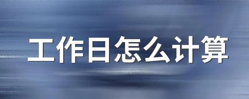 工作日怎么计算 工作日如何计算