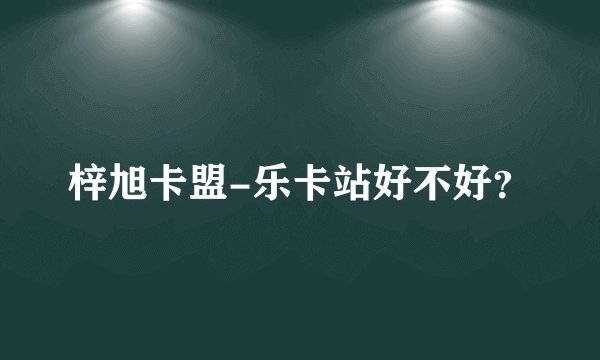 梓旭卡盟-乐卡站好不好？