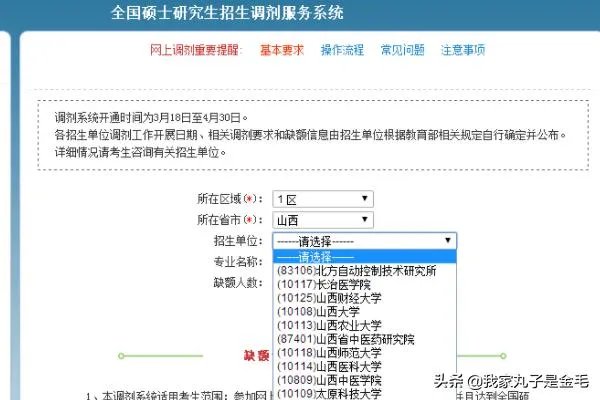 考研调剂系统操作流程图?