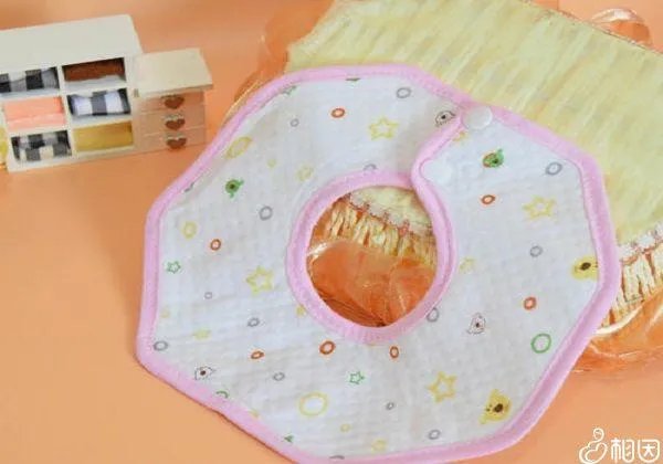 八角婴儿围嘴的织法