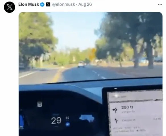 马斯克直播测试自动驾驶:地点为扎克伯格豪宅所在地