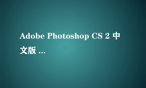 Adobe Photoshop CS 2 中文版 的序列号是什么