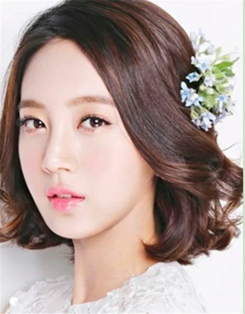 短发韩式新娘发型图片  短发怎么做新娘发型好看