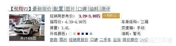 准备入手悦翔V3,车主们说说这车怎么样,油耗高吗?