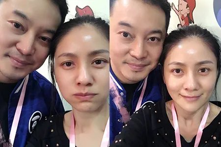 沙溢胡可素颜合影很恩爱 辣妈与儿子同框充满乐趣