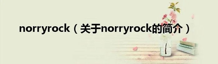 norryrock（关于norryrock的简介）